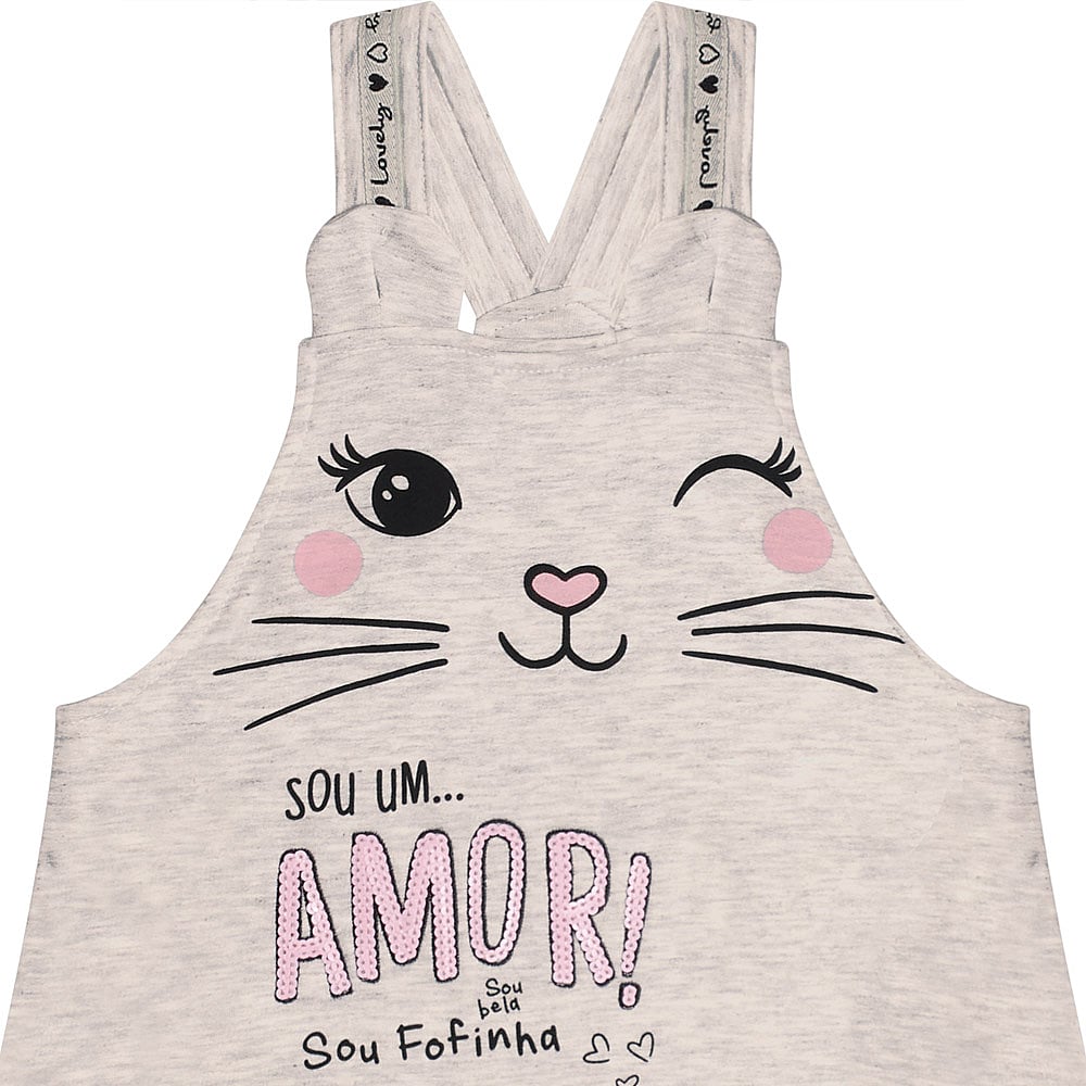 Conjunto Primeiros Passos Menina - Mescla Banana - 47316-60