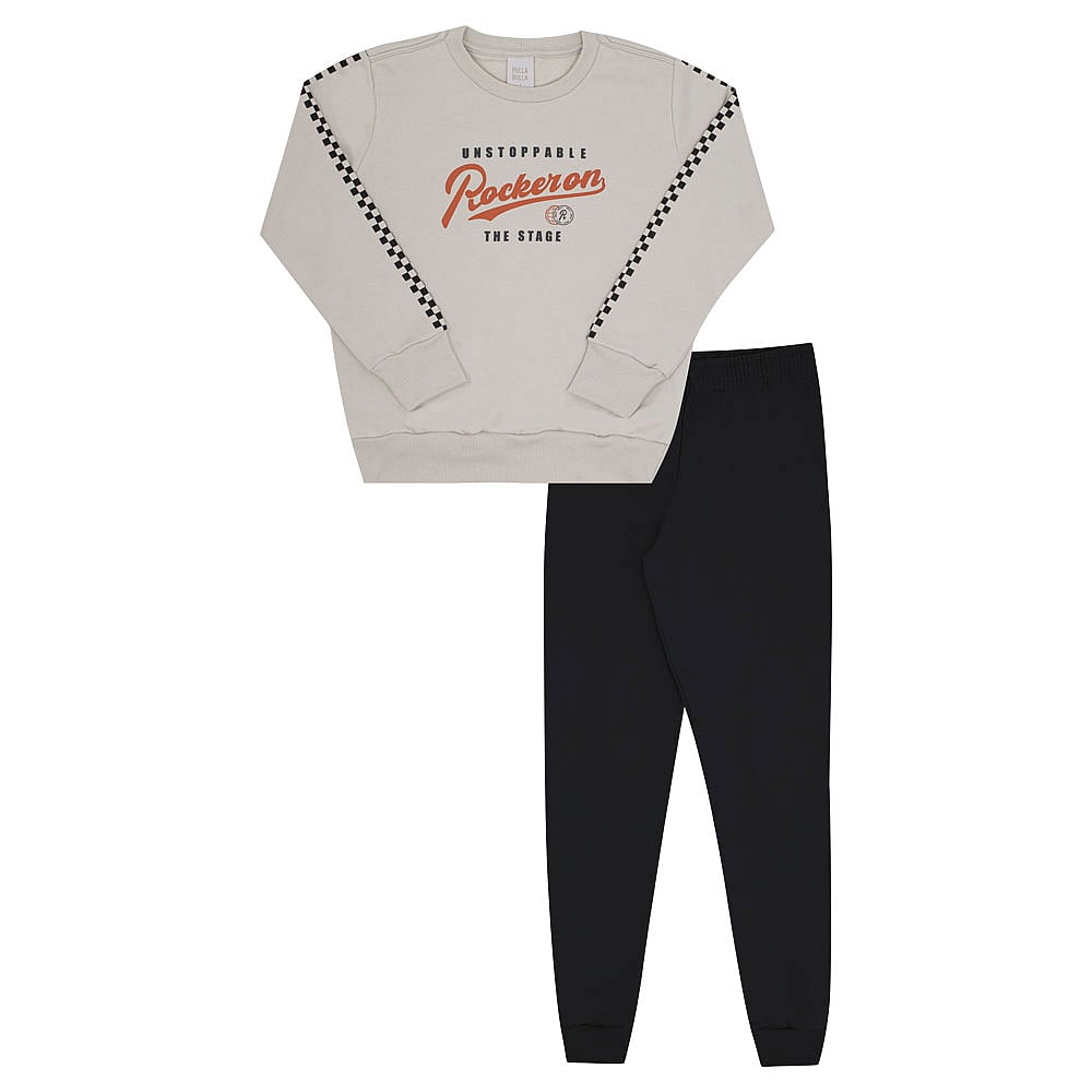 Conjunto Infantil Menino - Cinza - 52875-354