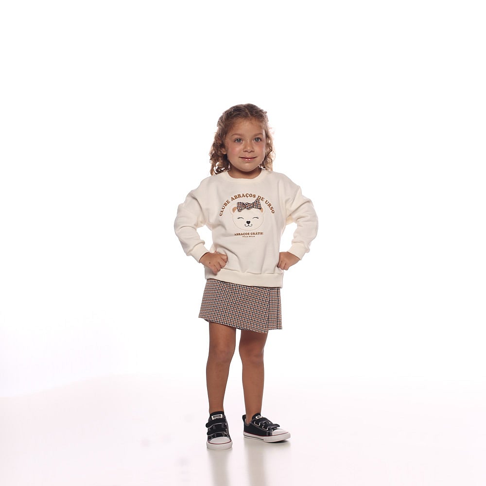 Conjunto Primeiros Passos Menina - Off White - 50218-1271
