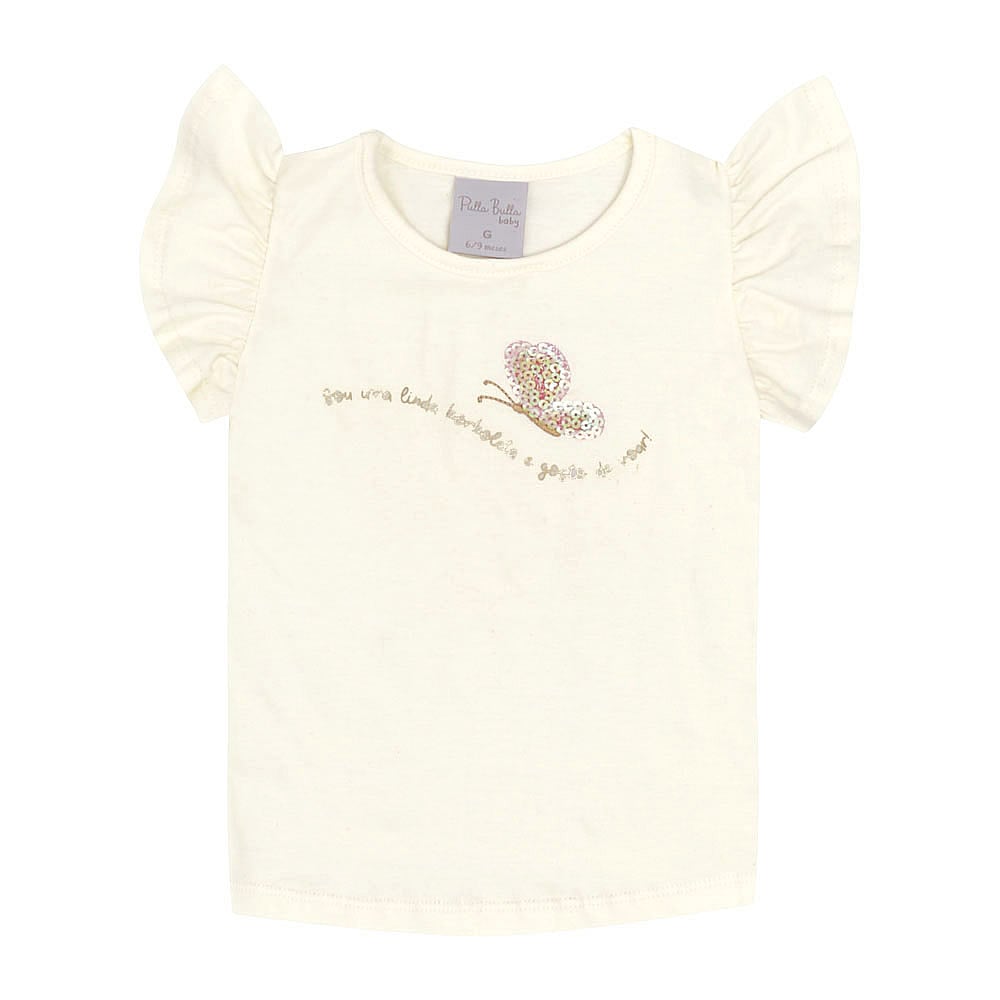Conjunto Bebê Menina - Off White - 48621-1271