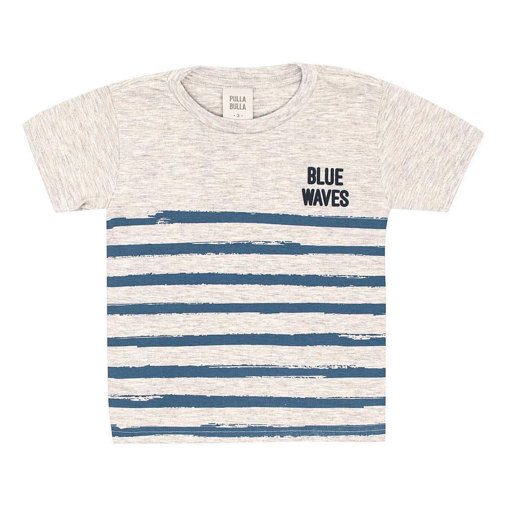 Camiseta Primeiros Passos Menino - Mescla - 52255-60