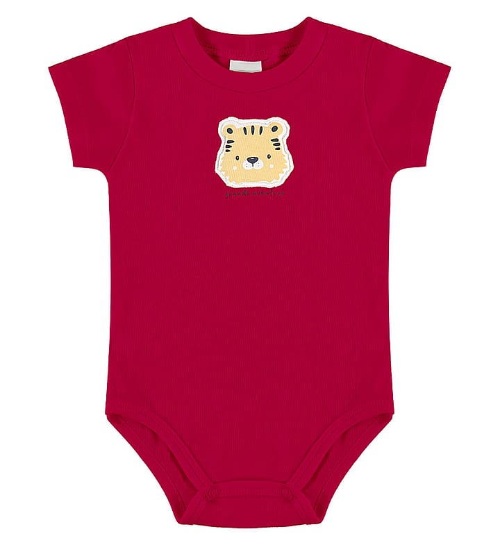 Body Vermelho Bebe Pulla Bulla Menino - 53652-65