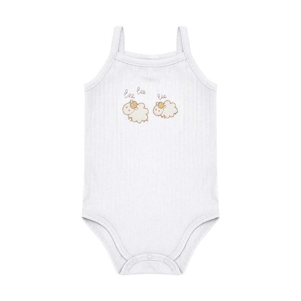 Conjunto Bebê Menina - Branco - 49115-3