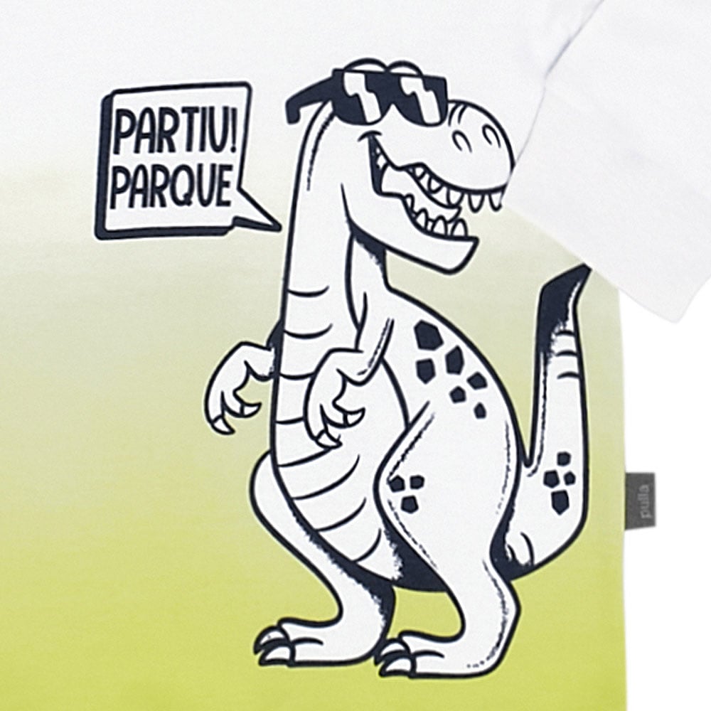 Camiseta Bebê Menino - Branco - 47250-3