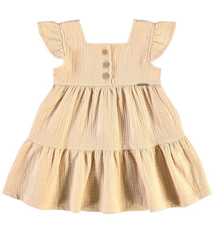 Vestido Bege Bebe Pulla Bulla Menina - 55515-1288