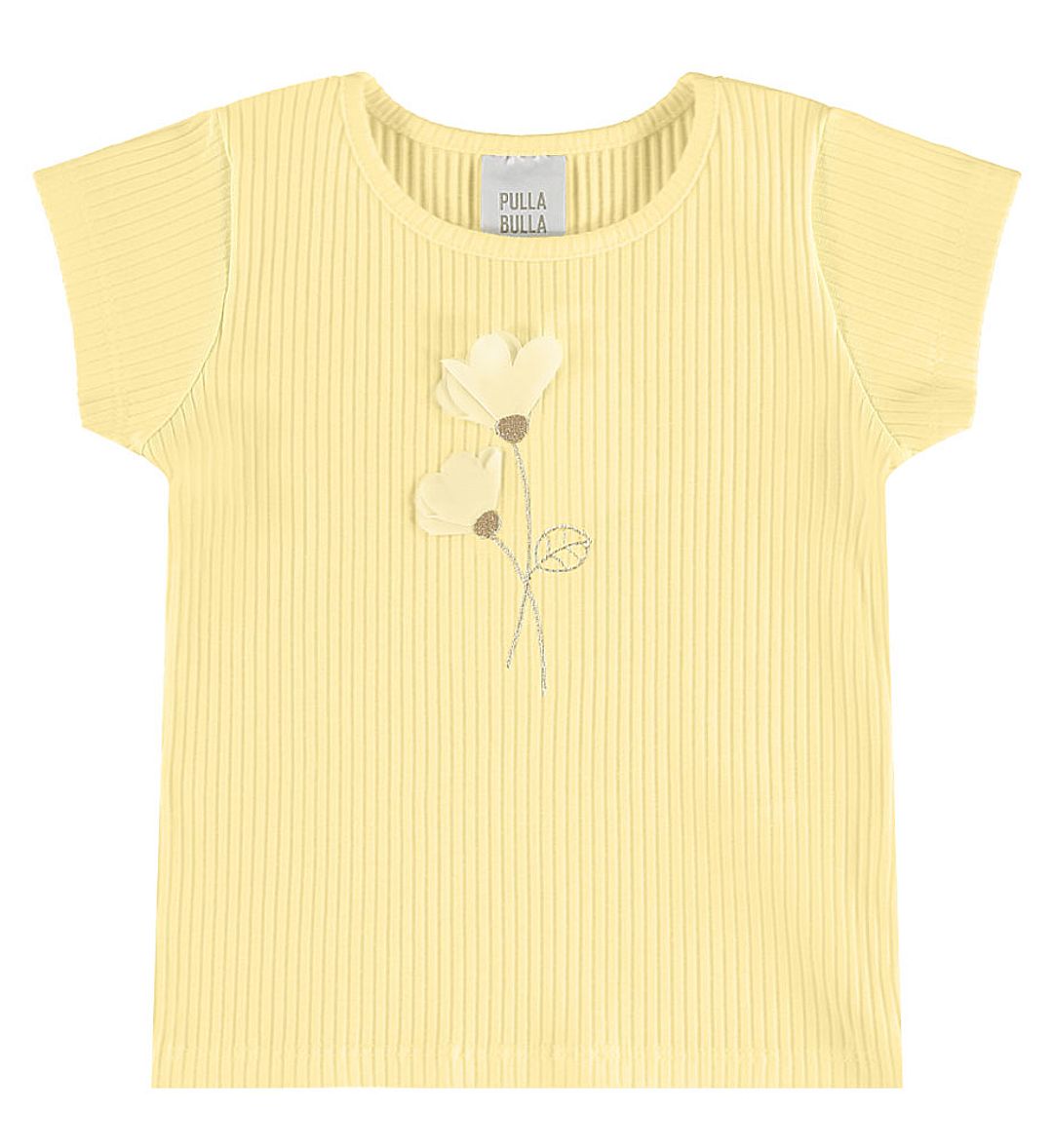 Blusa Amarelo Primeiros Passos Pulla Bulla Menina - 53703-4