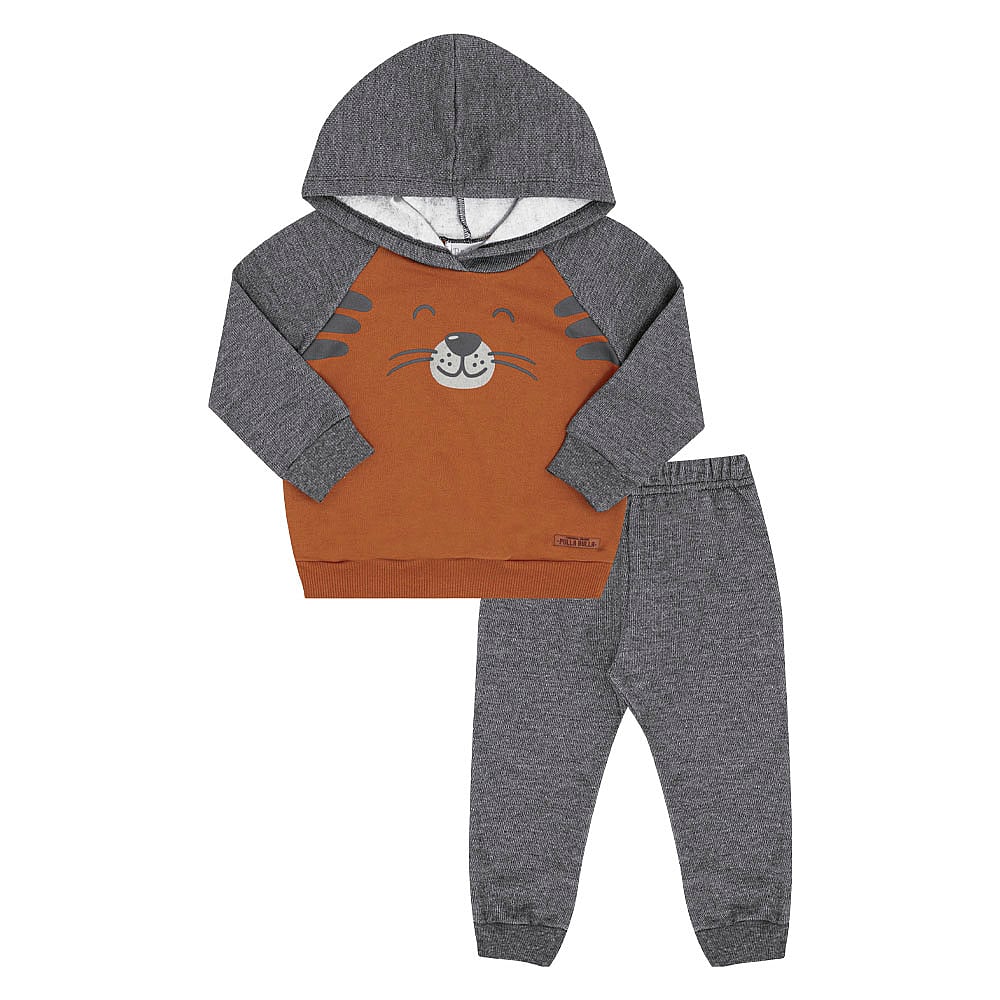 Conjunto Bebe Menino - Marrom - 52679-600