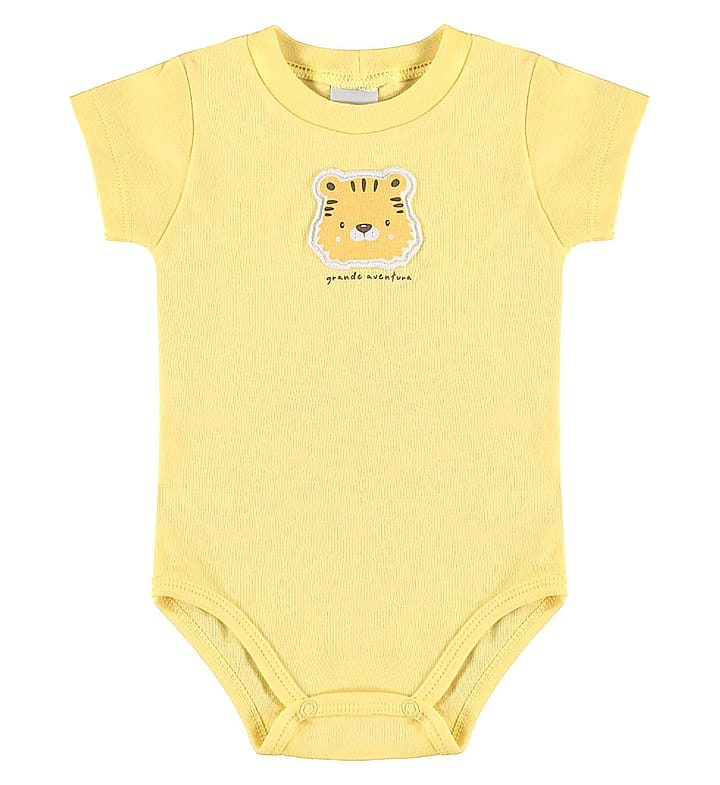 Body Amarelo Bebe Pulla Bulla Menino - 53652-1346