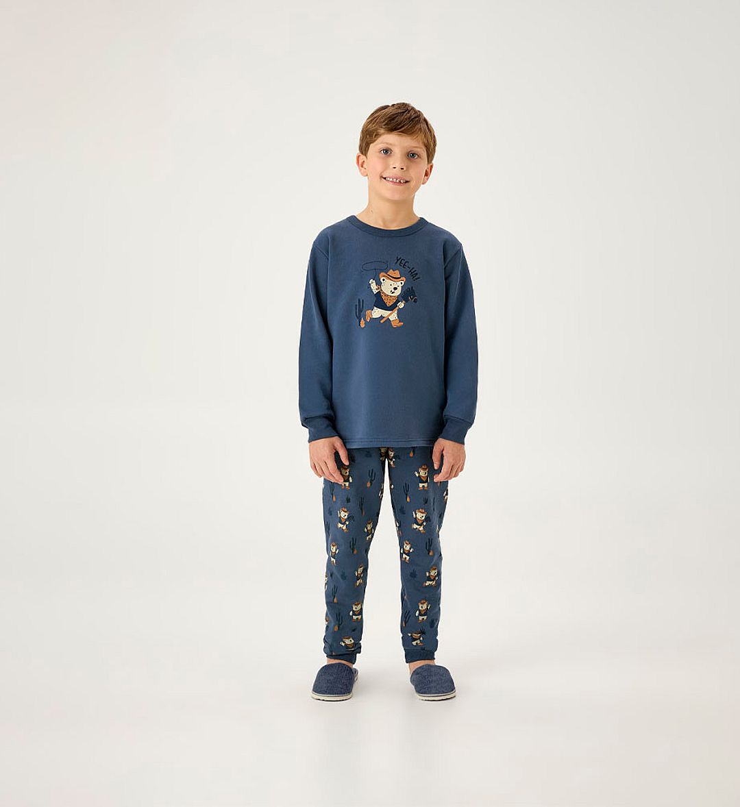 Pijama Azul Infantil Pulla Bulla Menino - 200971-1316