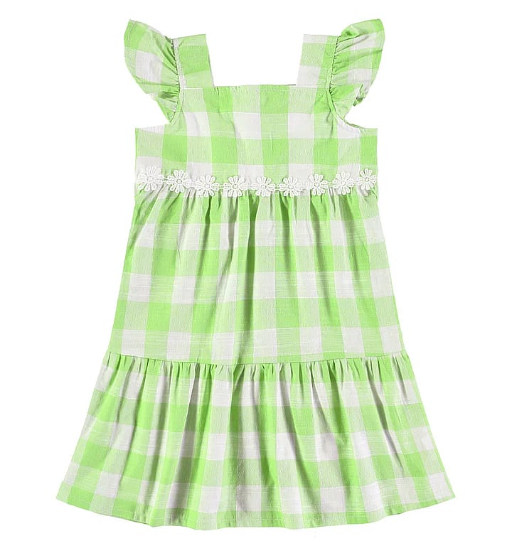 Vestido Verde Primeiros Passos Pulla Bulla Menina - 55619-1488