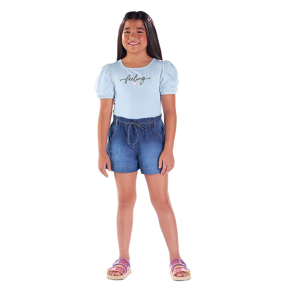 Blusa Infantil Menina - Nuvem - 48805-1273