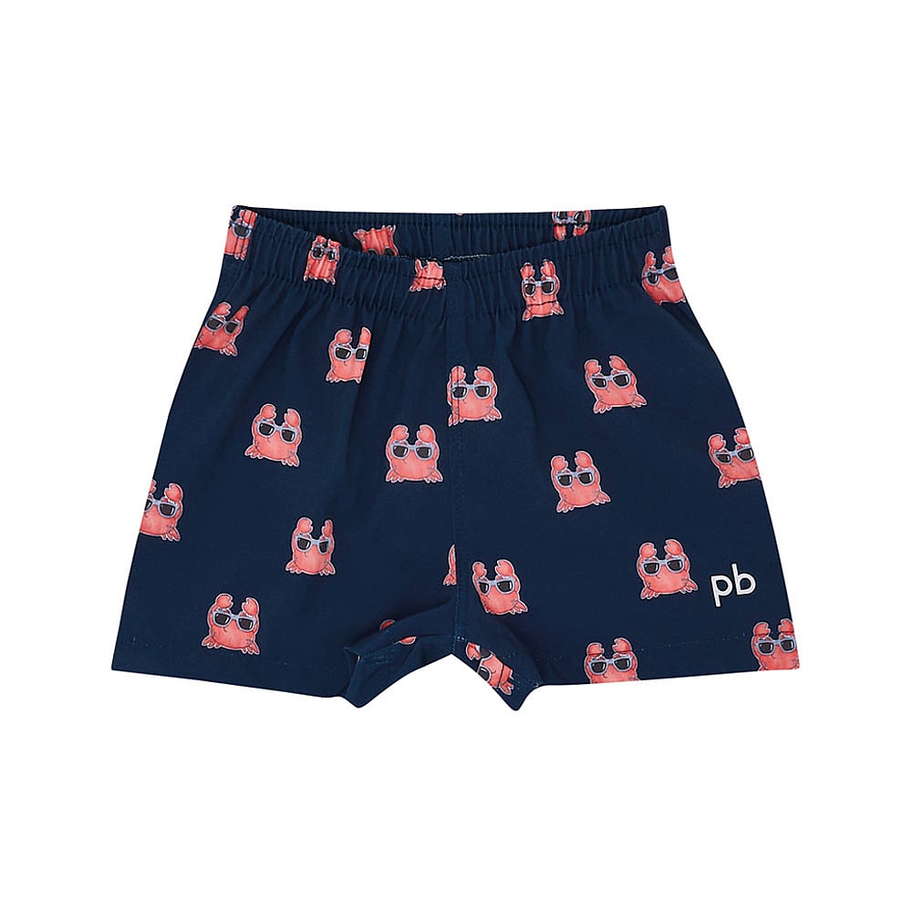 Shorts Bebê Menino - Sublimado Marinho - 48656-750