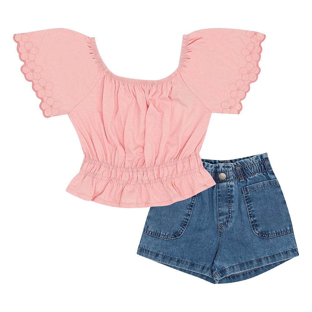 Conjunto Infantil Menina - Rose - 50733-11