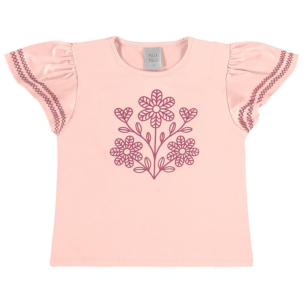 Conjunto Rosa Infantil Pulla Bulla Menina - 55735-1473