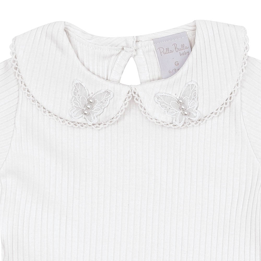 Conjunto Branco Bebê Pulla Bulla Menina - 53221-3