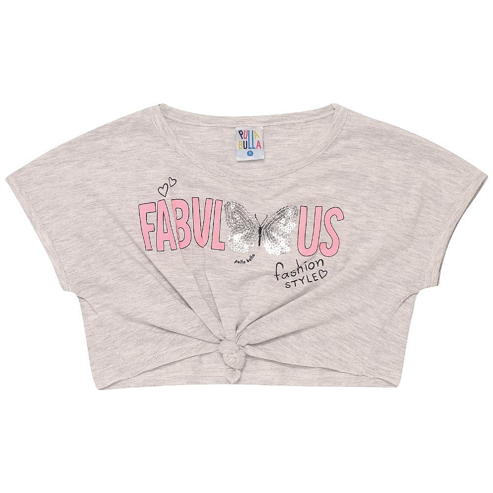 Conjunto Infantil Menina - Mescla Banana - 47820-60