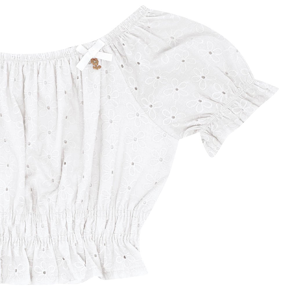 Conjunto Infantil Menina - Branco - 52328-3