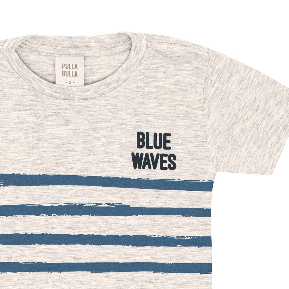 Camiseta Primeiros Passos Menino - Mescla - 52255-60
