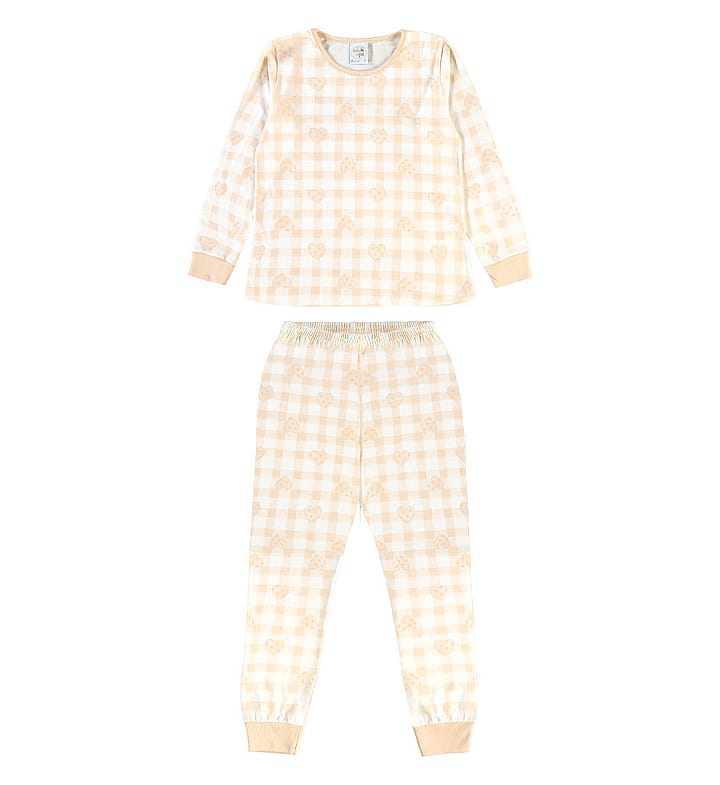 Pijama Bege Infantil Pulla Bulla Menina - 200924-1399