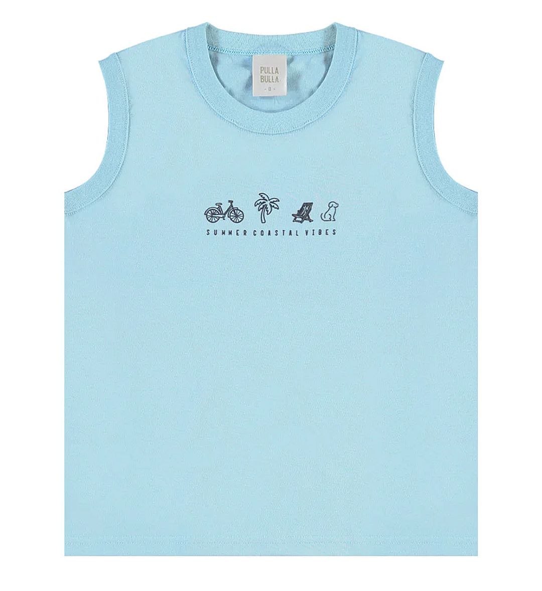 Regata Azul Infantil Pulla Bulla Menino - 55750-69
