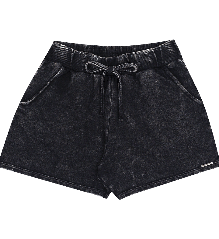 Short Menina Preto Juvenil Pulla Bulla - 53513-51