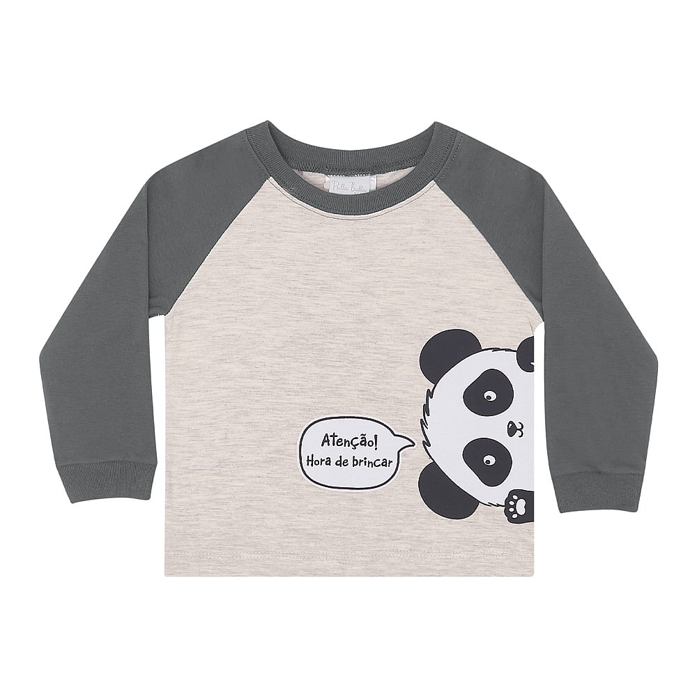 Camiseta Bebê Menino - Mescla Banana - 50154-60