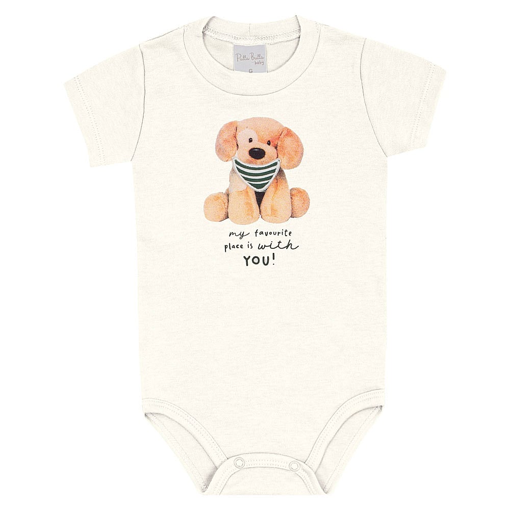 Conjunto Bege Bebê Pulla Bulla Menino - 53270-1271