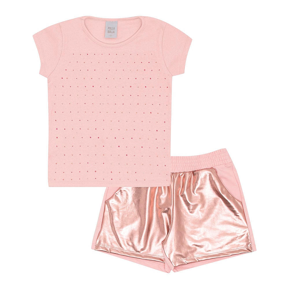 Conjunto Infantil Menina - Rosa - 52325-11