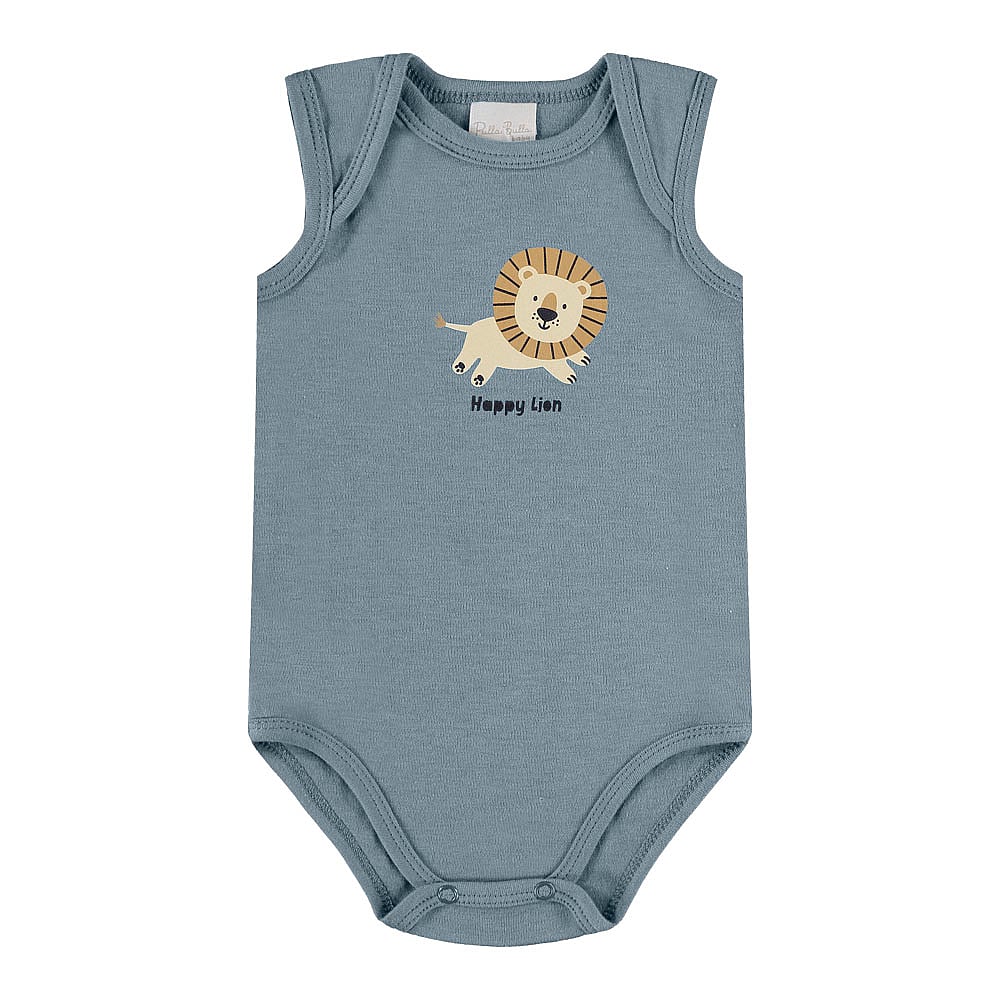 Conjunto Azul Bebe Pulla Bulla Menino - 55563-1446