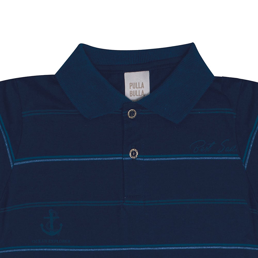 Polo Primeiros Passos Menino - Marinho - 50660-58