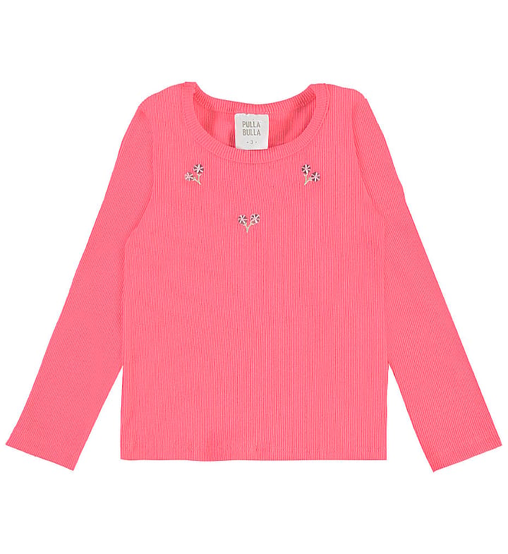 Blusa Pink Primeiros Passos Pulla Bulla Menina - 55213-173