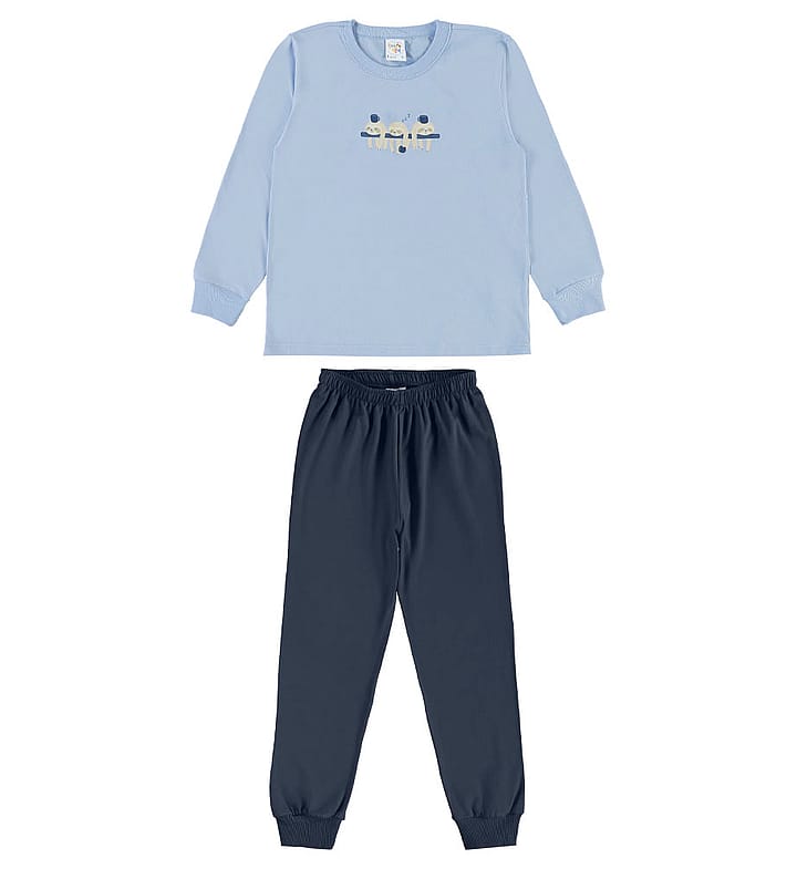 Pijama Azul Juvenil Pulla Bulla Menino - 200981-904