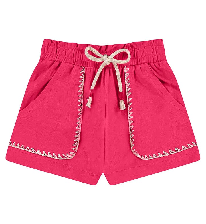 Short Rosa Infantil Pulla Bulla Menina - 55713-1405