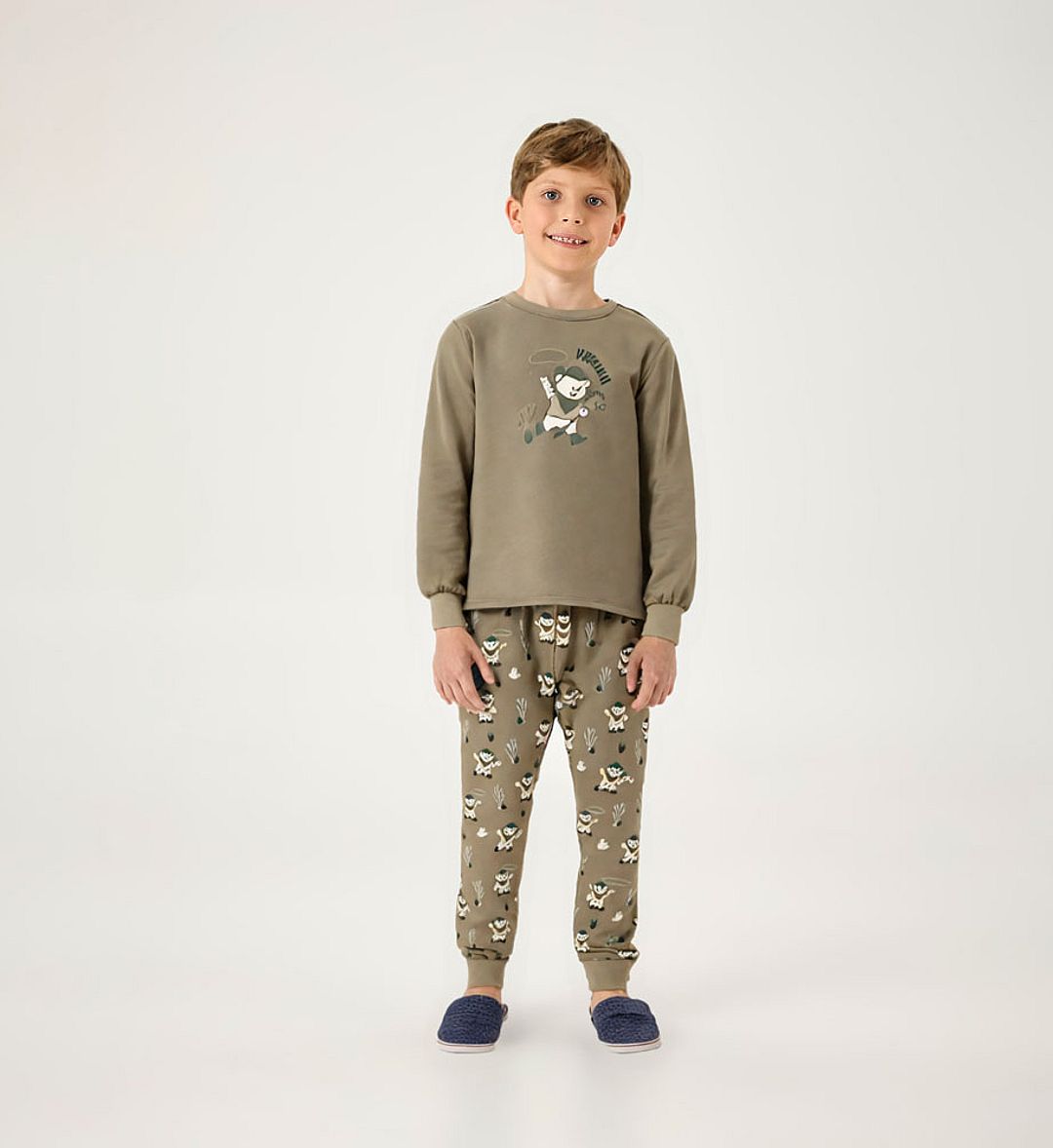 Pijama Verde Infantil Pulla Bulla Menino - 200971-1276