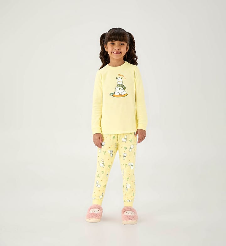Pijama Amarelo Juvenil Pulla Bulla Menina - 200930-4