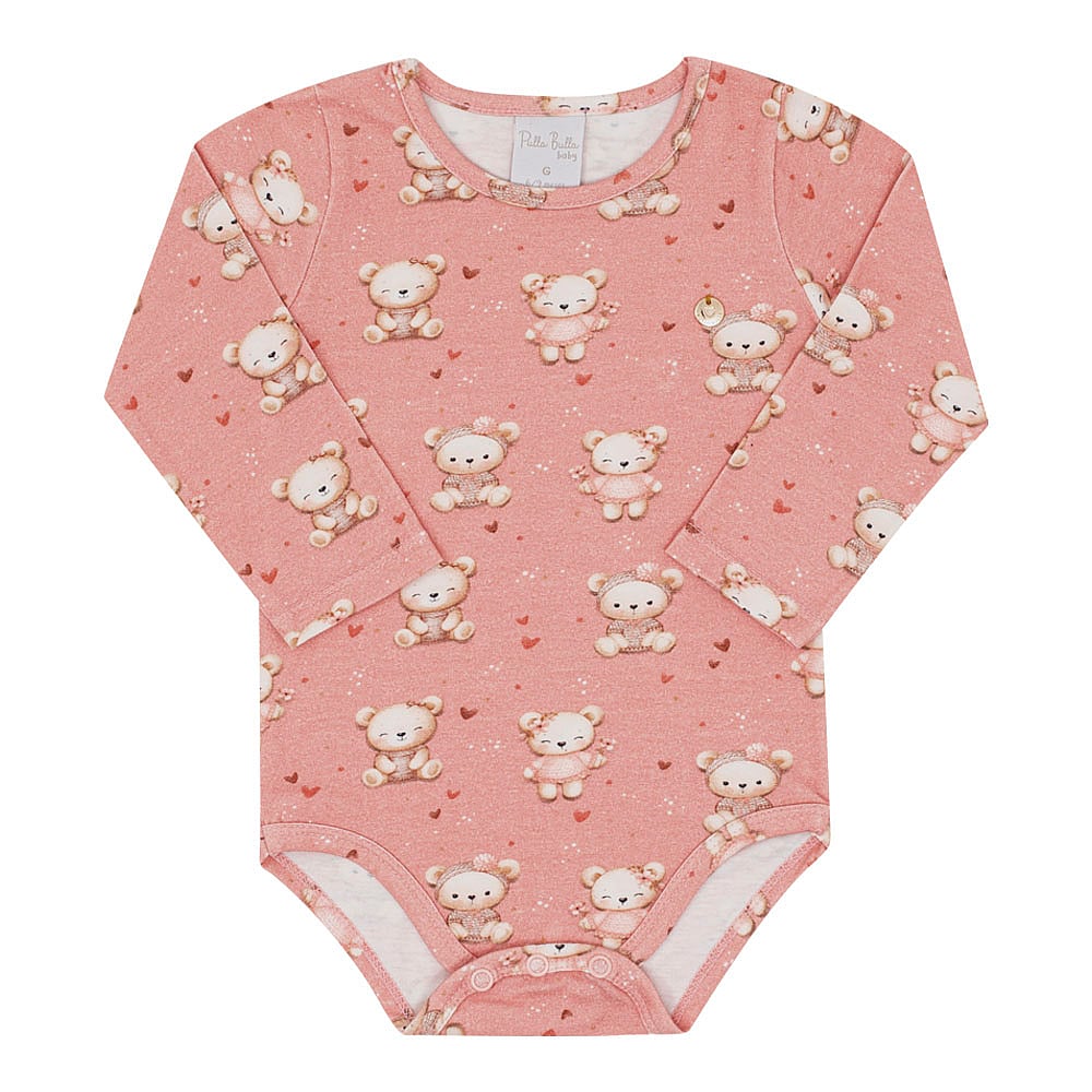 Body Bebe Menina - Rosa - 52607-1341