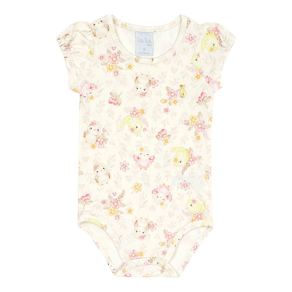 Conjunto Bege Bebê Pulla Bulla Menina - 53222-1263