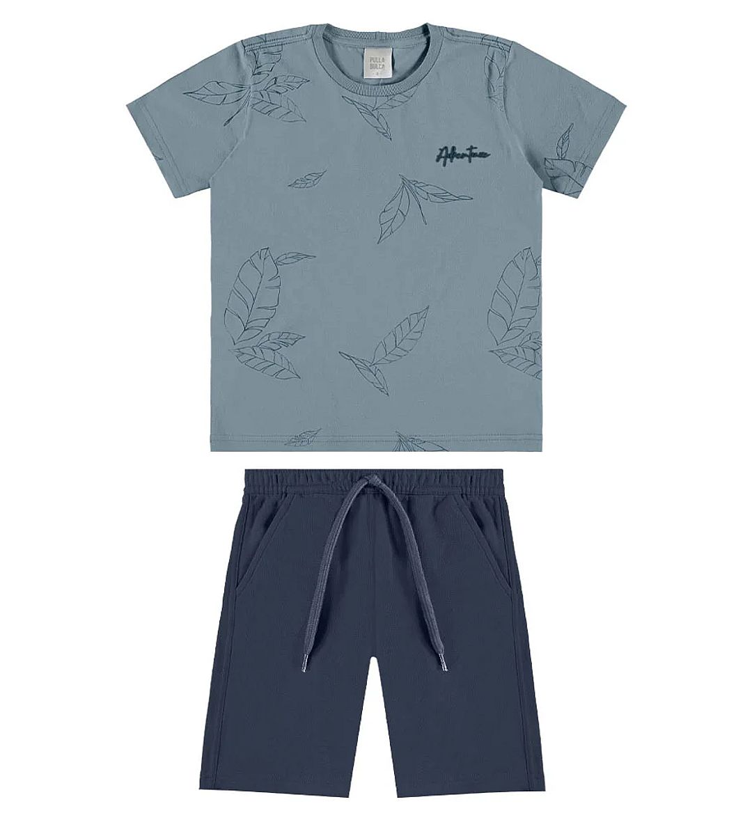 Conjunto Azul Infantil Pulla Bulla Menino - 55779-1447