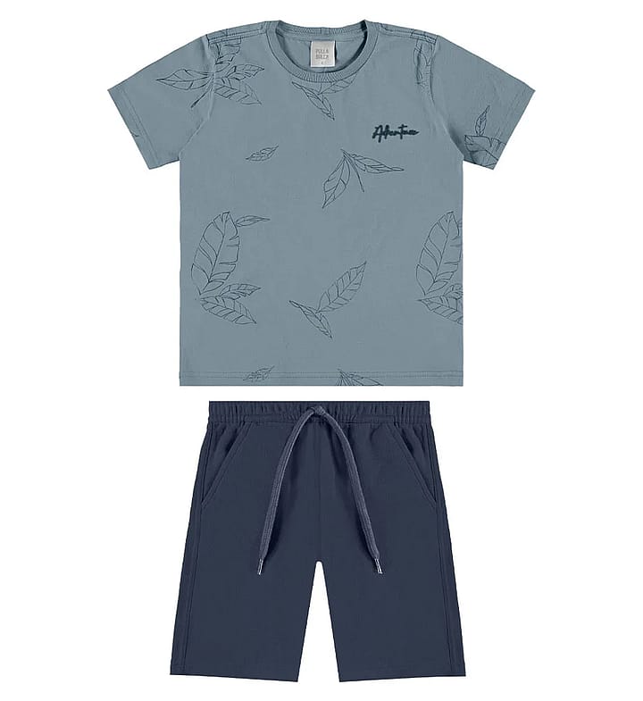 Conjunto Azul Infantil Pulla Bulla Menino - 55779-1447