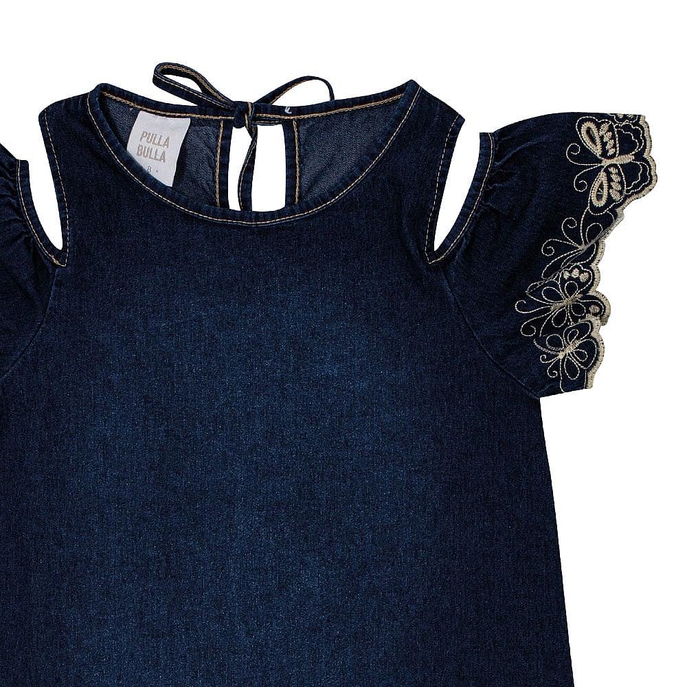 Vestido Infantil Menina - Jeans - 50722-1113