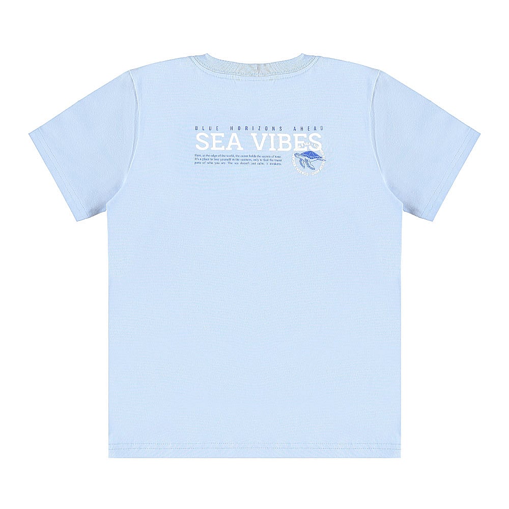 Camiseta Azul Infantil Pulla Bulla Menino - 55759-904