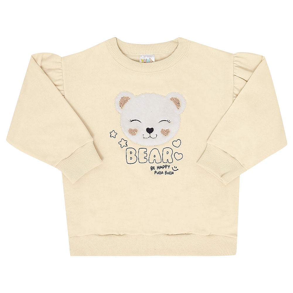 Conjunto Bebê Menina - Creme - 49513-1255