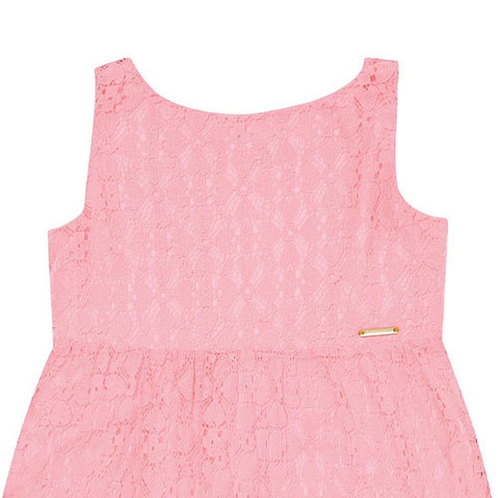 Vestido Primeiros Passos Menina - Rosa Lumi - 49210-1183