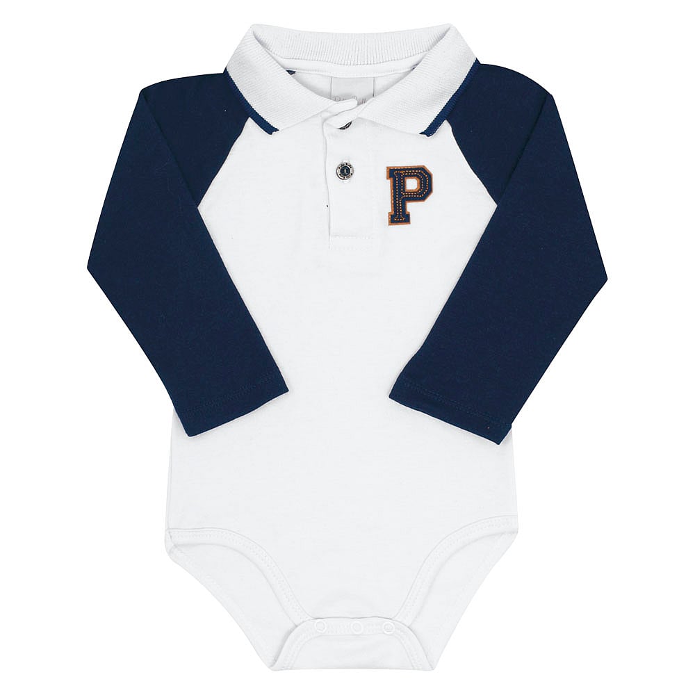 Conjunto Bebe Menino - Branco - 52668-3