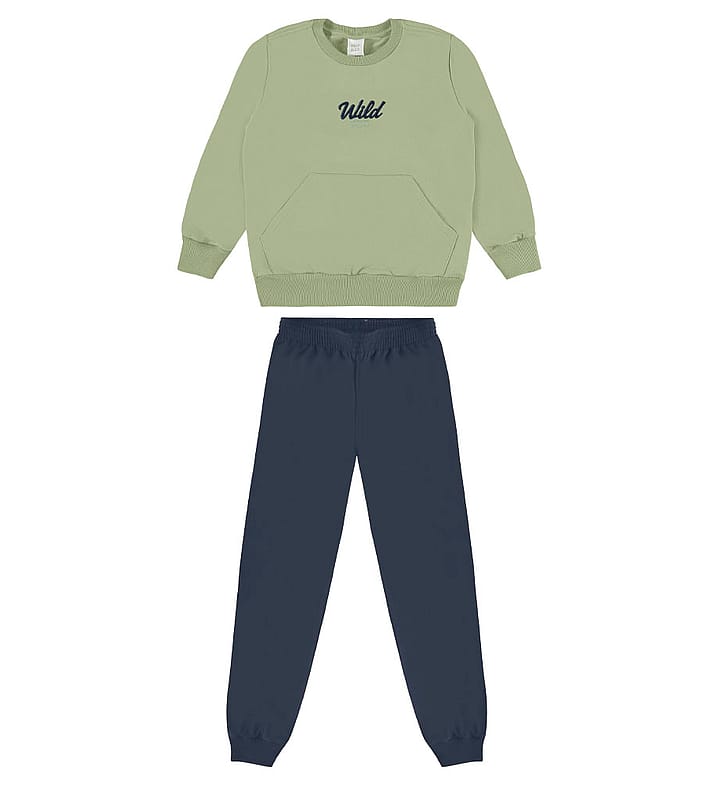 Conjunto Verde Infantil Pulla Bulla Menino - 55375-1395