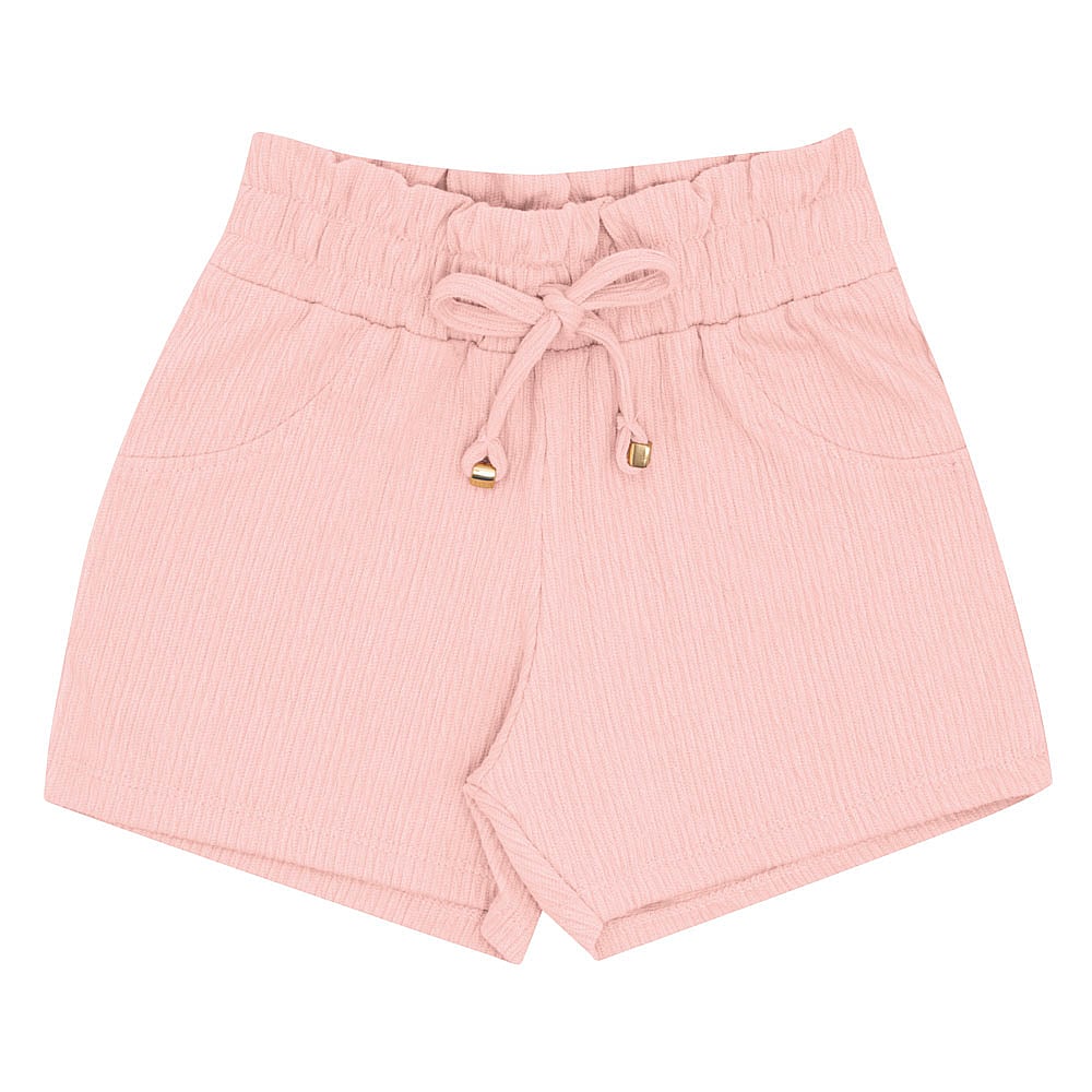 Short Primeiros Passos Menina - Rosa - 52205-11
