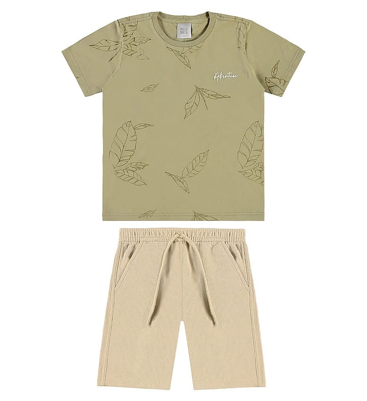 Conjunto Verde Infantil Pulla Bulla Menino - 55779-1481