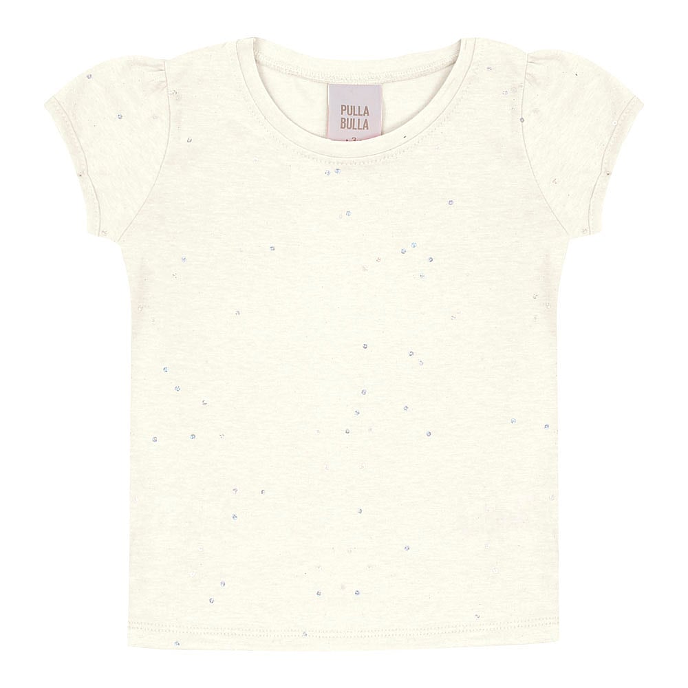 Blusa Bege Primeiros Passos Pulla Bulla Menina - 53305-1356