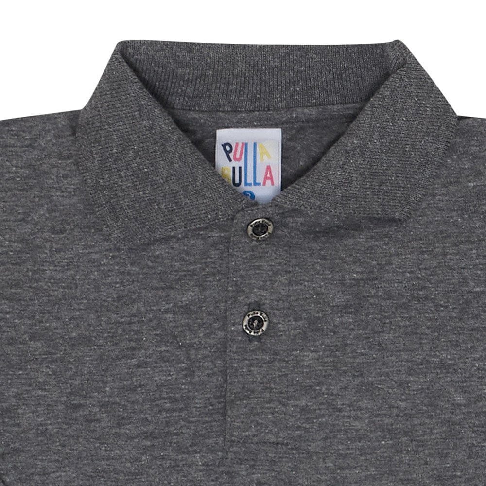 Polo Bebê Menino - Mescla Chumbo - 47257-455