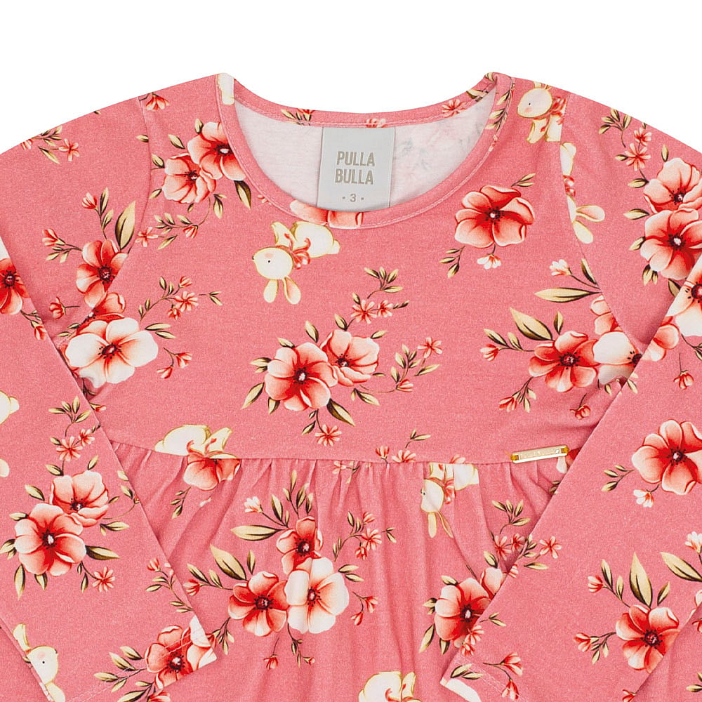 Vestido Primeiros Passos Menina - Rosa - 52719-1333